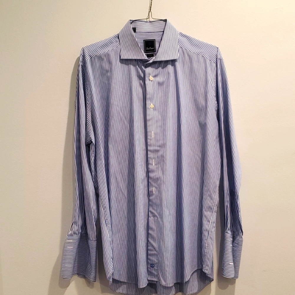 Paul Smith Men’s Blue Stripe Dress Shirt
